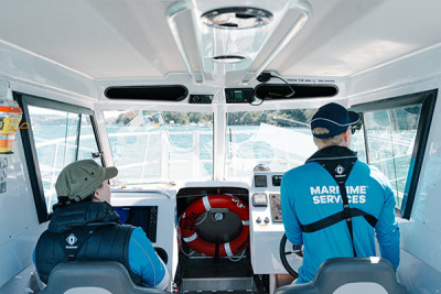 An Operation Neptune patrol on Tūtaia which is based in Whitianga.